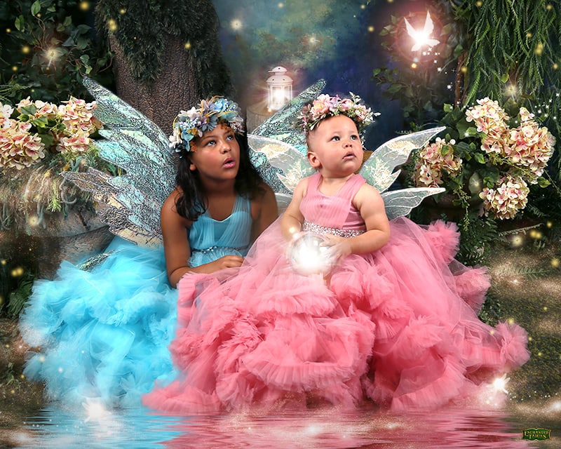 fairy photoshoot for sisters