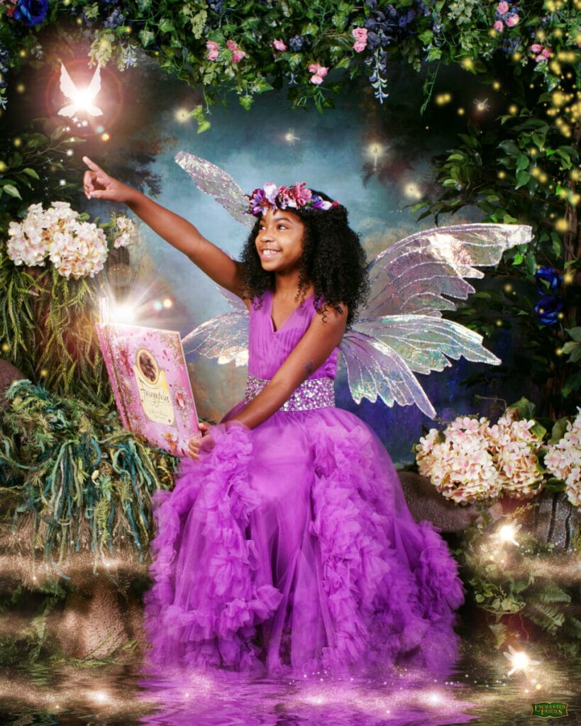 enchanted fairies purple gown