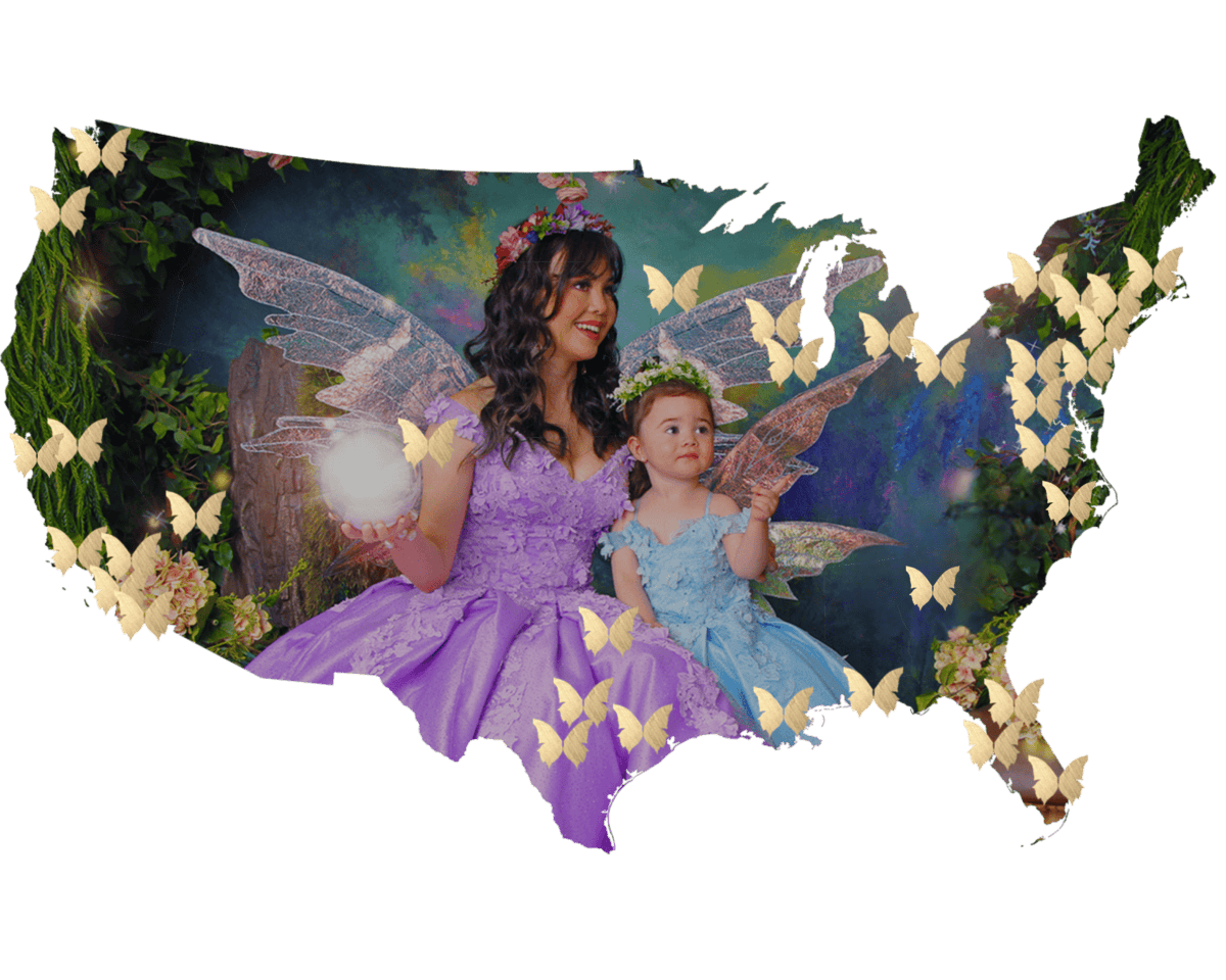 green emerald velvet dress Enchanted Fairy Dress – Little Miss Diva main image 1